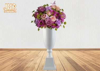 Mờ sợi thủy tinh màu trắng Trồng cây Homewares Vật phẩm trang trí Wedding Centerstick Table Vase
