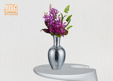 Bảng sợi thủy tinh Bình hoa khảm bạc Bình hoa cho hoa nhân tạo Trang trí nhà