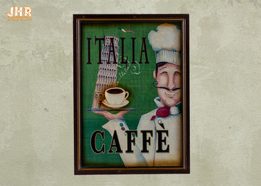 Italia Cafe Trang trí tường Trang trí Tường bằng gỗ Mảng cà phê House Wall Wall Dấu hiệu Trang trí nội thất