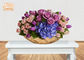 Hoa lá vàng sợi thủy tinh phục vụ bát trang trí bàn lọ hình thuyền