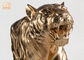 Bức tượng động vật Polyresin lá vàng lớn tượng điêu khắc tượng hổ