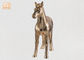 Trang trí tượng lá vàng Polyresin động vật Tượng điêu khắc ngựa