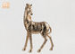 Bảng trang trí tượng Polyresin Zebra Tượng sợi thủy tinh Điêu khắc động vật Vàng lá