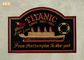 Trang trí tường gỗ trang trí tưởng niệm Titanic tường mảng gỗ Pub gỗ ký tàu nhựa