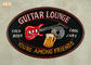 Cá nhân cổ tường nghệ thuật Đăng Pub Đăng tường trang trí hình bầu dục Guitar Lounge