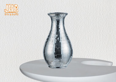 Bình thủy tinh hiện đại Bình hoa Homewares Vật phẩm trang trí Bình thủy tinh khảm bạc