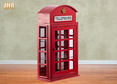 Tủ điện thoại của Anh Tủ trang trí Tủ gỗ trang trí Màu đỏ Sàn gỗ Nội thất