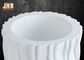 Lọ màu trắng bóng Bình hoa Homewares Vật phẩm trang trí Trồng sợi thủy tinh cho khách sạn gia đình