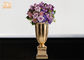 Bình thủy tinh lá vàng Bình hoa Homewares Vật phẩm trang trí Trumpet Tầng Lọ