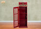 Tủ điện thoại của Anh Tủ lưu trữ Tủ cổ Gỗ lưu trữ Giá đỡ sàn gỗ MDF Màu đỏ