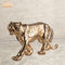 Tượng hổ bằng nhựa sống có kích thước bằng sợi thủy tinh Tượng nhỏ động vật bằng sợi thủy tinh vàng Trang trí trong nhà